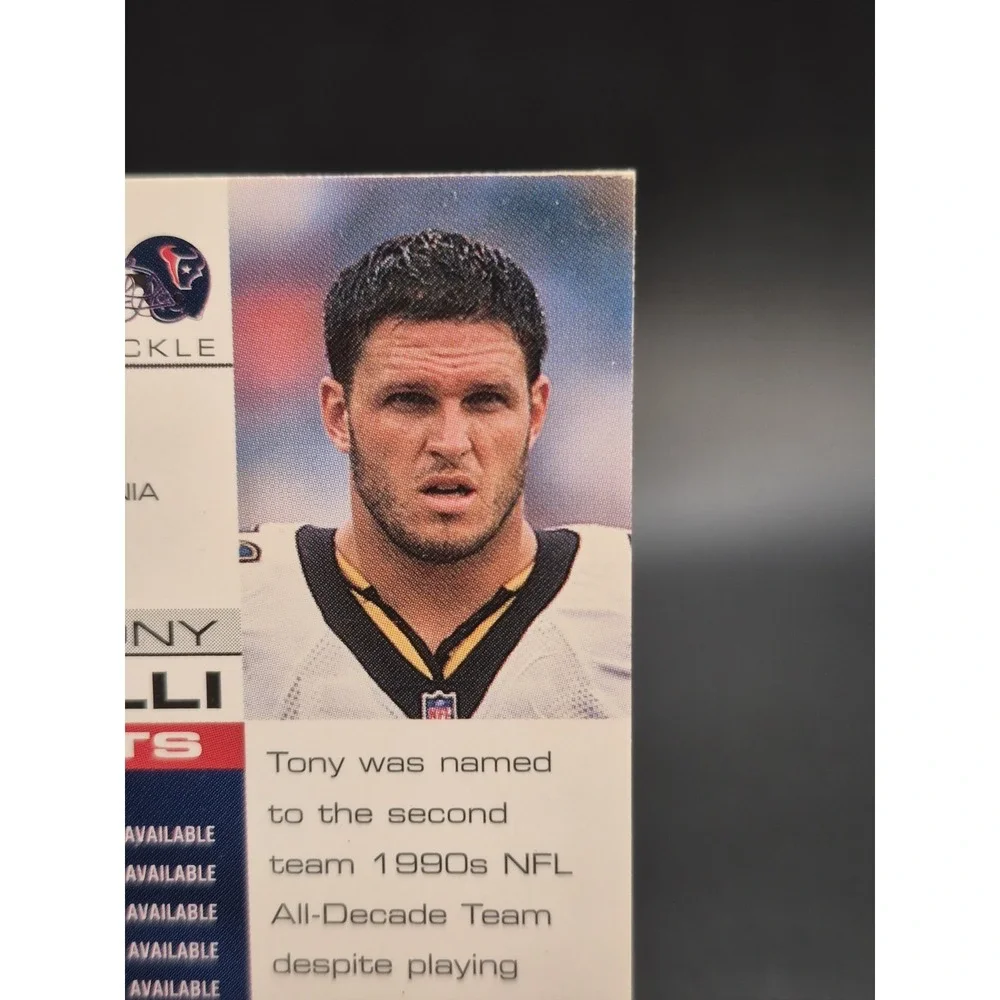 2002 Pacific Tony Boselli 174 Premier Date 33/36 Houston Texans SP Card